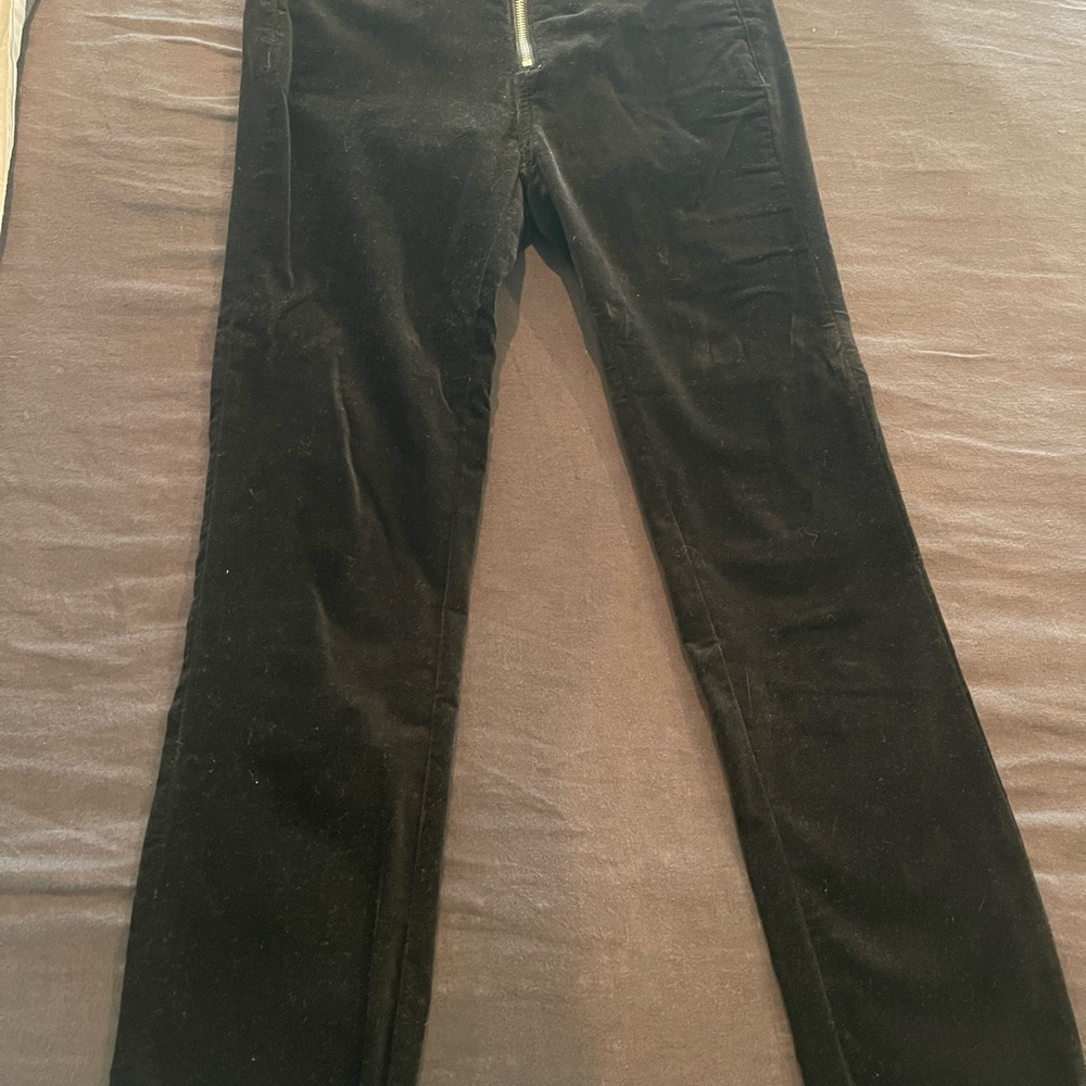 Black Velvet Pants
